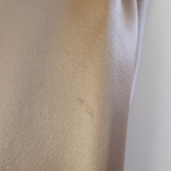 Talbots 100% Silk Caramel Jacket Women’s Size 10 Lightweight Button Front Coat - Picture 8 of 11